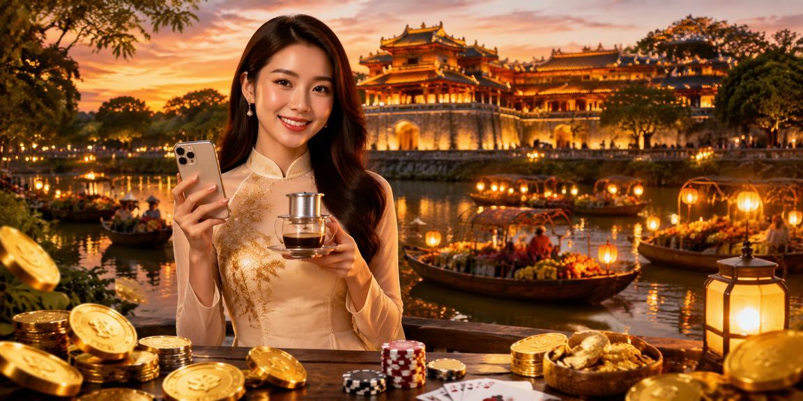 Người chơi tại Huế trải nghiệm game bài và jackpot trực tuyến trong quán cà phê